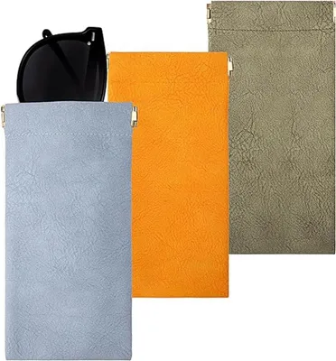 Produktbild von Brillenetui aus PU, 3er Pack, Größe M, für Sonnenbrillen