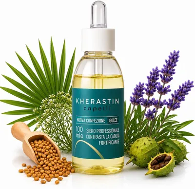 Immagine prodotto di Kerastin Gocce Siero Anticaduta per Capelli 100ml - Con Niacinamide, Pantenolo e Arginina - Trattamento Naturale, Capelli Più Forti e Densi