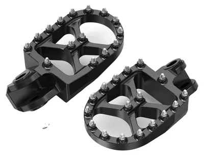 Zdjęcie produktu dla Podnóżki motocyklowe, szeroki design, wytrzymałe materiały, kolor czarny
