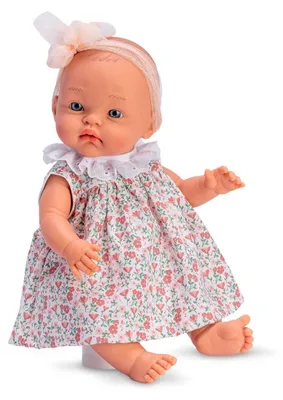 Produktbild von Asi Puppe Babypuppe Alex 36cm - Blumenkleid - Kunststoff Spielzeug