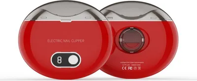 Immagine prodotto di INF Lima e tagliaunghie elettrica multifunzione con display LCD - Cura sicura Rosso