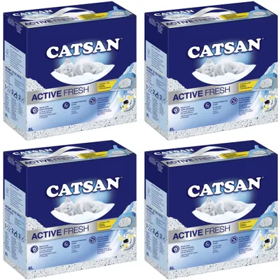 Produktbild von CATSAN® Active Fresh Katzenstreu 4 x 8l