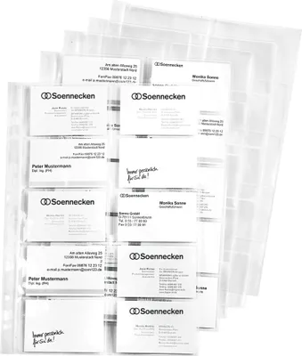 Zdjęcie produktu dla Soennecken Visitenkarten- Prospekthülle 1611 10 St./Pack.