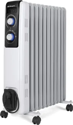 Obrázek produktu pro Orbegozo RF 2500, Olejový elektrický přímotop, Olej, Olej, Vnitřní, Podlaha, Černá, Bílá