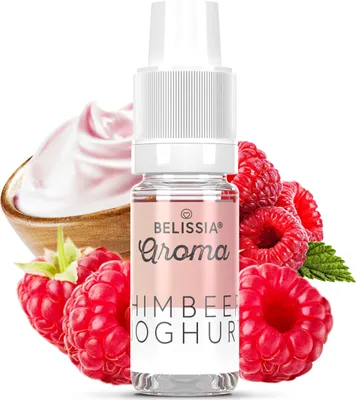 Produktbild von Belissia Lebensmittelaroma Himbeer-Joghurt - 10ml Hochdosiertes Aroma - Kalorienfrei, Vegan - Für Speisen, Getränke, Shake, Quark, Nebelmaschine uvm.