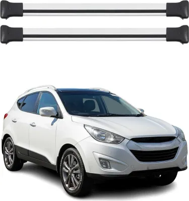 Produktbild von Dachträger Grundtäger für Hyundai ix35 2010-2015 75kg Aluminium Silber 2 tlg