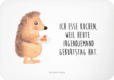 Produktbild von Mr. & Mrs. Panda magnet Igel Kuchenstück - Weiß - Geschenk, Lustige Sprüche, Kühlschrankmagnet, Kuchen Backen, haftmagnet, Geburtstagskuchen, whiteboardmagnet, wandmagnet