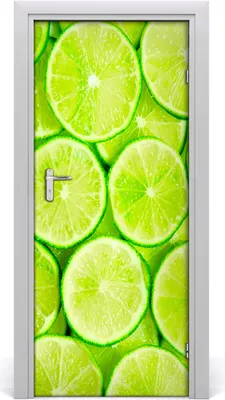 Produktbild von Tulup Türaufkleber 85x205 cm Dekorative Aufkleber Selbstklebend Wasserdichte Tapete Abnehmbar Schlafzimmer Wohnzimmer Wohnkultur - Limette