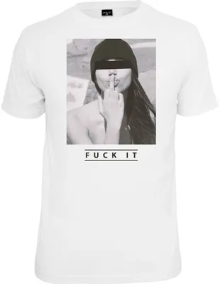Produktbild von Mister Tee Shirt - FUCK IT weiß - XL