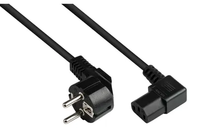 Produktbild von Alcasa P0131-S050, 5 m, Netzstecker Typ E+F, C13-Koppler, H05VV-F, 250 V, 10 A