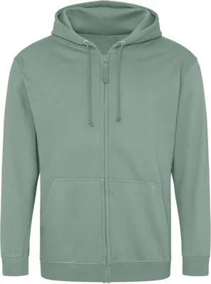 Produktbild von Just Hoods JH050 | Herren Kapuzenpulli mit Reisverschluss / Zoodie - Farbe: Dusty Green - Größe: S
