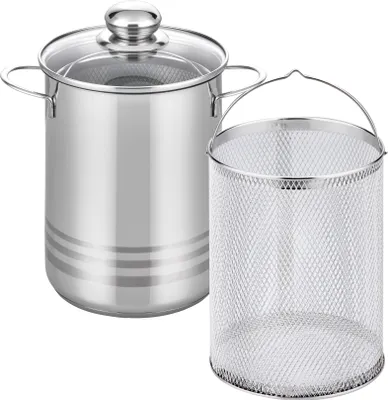 Produktbild von ELO Basic Edelstahl Spargeltopf m.GD 16cm Brillant, 22617