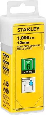 Immagine prodotto di Graffette Stanley g 12mm 1000 per impieghi gravosi, acciaio inox