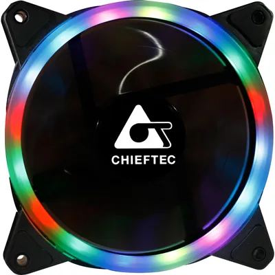 Immagine prodotto di Chieftec AF-12RGB ventola per sistema di raffreddamento per computer 12 cm nero 1 pezzo(i) (AF-12RGB)