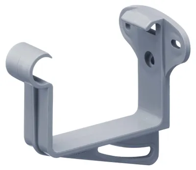 Produktbild von INEFA Stirnbretthalter, Rinnenhalter kastenförmig NW68 / 68mm Grau Dachrinnenhalter aus PVC-U Kunststoff für Kastenrinnen, Germany