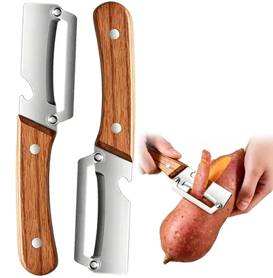 Gemüseschäler, Sparschäler mit Flaschenöffner, 2 Stück