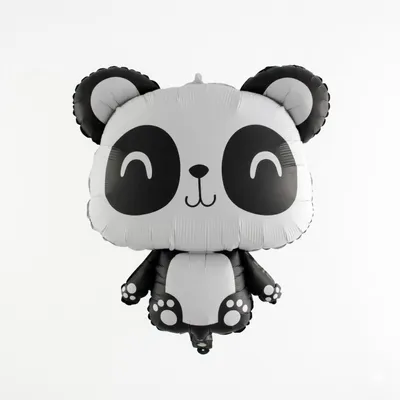 Produktbild von Folienballon Tier Ballon Panda 72x58 cm – Pandabär Geburtstag Zoo Motto Deko