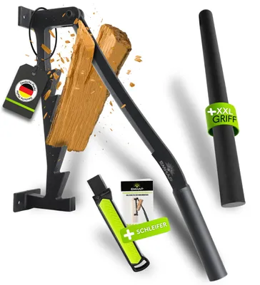 Imagen del producto de Divisor de leña manual - Extra largo - Profundidad: 57 cm - Altura: 13 cm - Ancho: 10 cm - Acero al carbono