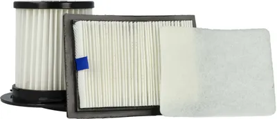 Produktbild von vhbw 1x Abluft-Filter, 1x Vormotor-Filter, 1x Lamellen-Zentralfilter kompatibel mit Dirt Devil M2725-3, M2725, M2725-0, M2725-1, M2725-2 Staubsauger