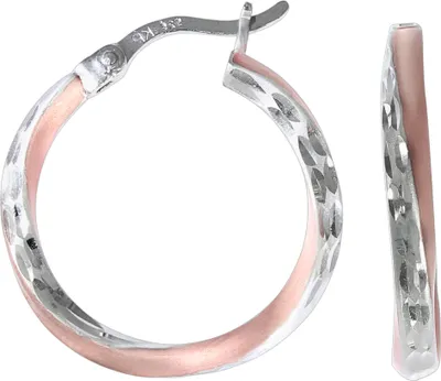 Zdjęcie produktu dla Creoles 925/- srebro pozłacane różowym złotem 2.0 cm