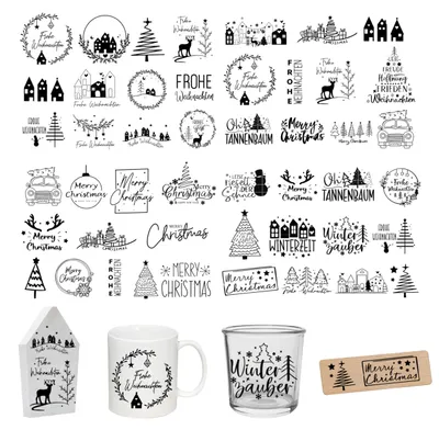 Productafbeelding van Rub-on sticker - Zelfklevend transferfolie voor doe-het-zelf decoratie - 19x14 cm - 4 stuks
