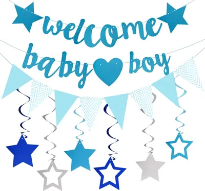 Produktbild von Baby Willkommen Dekoration Set 3 m, für Babyshower