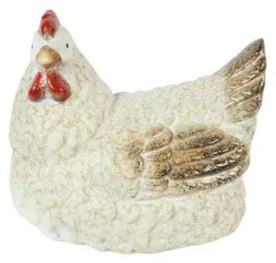 Image de Countryfield Poulet assis 18 x 13,5 x 15,5 cm