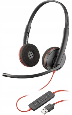 Produktbild von Plantronics Blackwire USB-Headset mit Mikrofon, Fernbedienung und