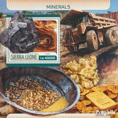 Produktbild von Briefmarken Sierra Leone 2017 Mi Block 1250 (kompl. Ausg.) postfrisch Mineralien