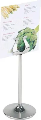 Produktbild von APS 71460 Bankettkartenständer, Kartenhalter, Ø 7,5 cm, Höhe 18,5 cm, Edelstahl hochglanzpoliert