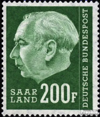 Produktbild von Briefmarken Saarland 1957 Mi 427 gestempelt Bundespräsident Heuss (II)