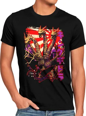 Produktbild von style3 King Ghidrah vs. Gojira Herren T-Shirt monster zero gidora nipon tokio tokyo