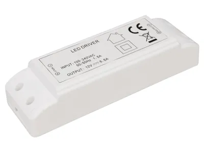 Obrázek produktu pro LED transformátor McShine electronic 1-80W 230V na 12V, 160x50x36mm bílý