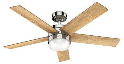 Image de Ventilateur de plafond avec éclairage et télécommande Claudette 132 cm