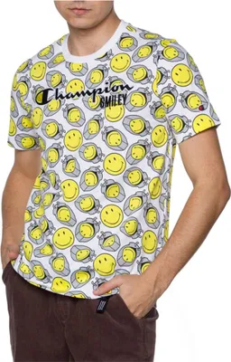 Produktbild von Champion Tshirts X Smiley, 218223WL001WHT, Größe: 183