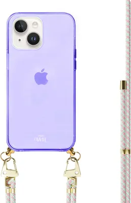 Produktbild von Aqua Pink Cord Hülle Purple  - Kompatibel mit iPhone 13