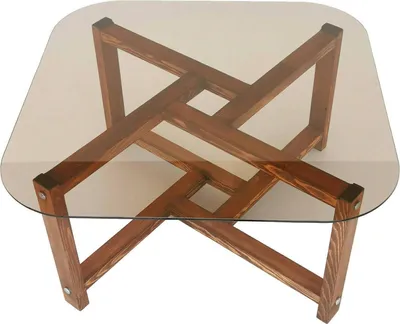 Produktbild von Dmora Couchtisch Cepheus 80x80x40h cm Braun, mit Zeitschriftenablage