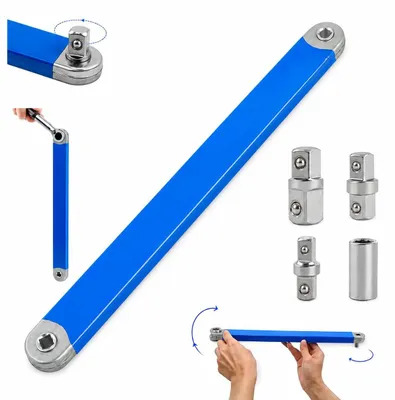 Productafbeelding van Ratelsleuteladapter met Verlengstang en 4 Adapterkoppen