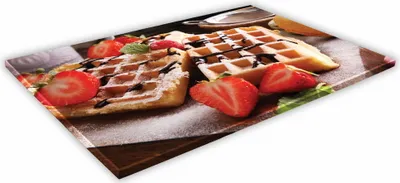 Zdjęcie produktu dla SZKLANA DESKA KUCHENNA 30x20 321a Gofry