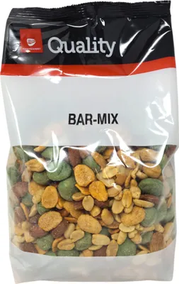 Produktbild von TGQ Bar-Mix Snack Nüsse Mischung 1kg Beutel Erdnüsse Mandeln Wasabi Honig Chili