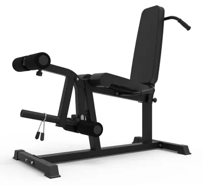 Image de Entraîneur de jambes, appareil de flexion des jambes - Noir - Capacité de charge : 300 kg - Acier allié - Pour entraînement à domicile