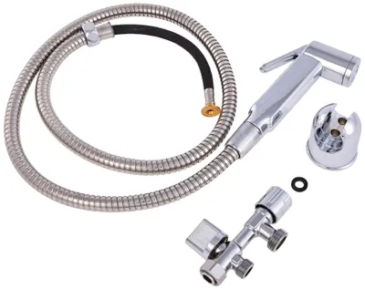 Produktbild von Rousseau WC-Duschset, komplettes ABS-Toilettenhygieneset mit Dusche, Stütze und