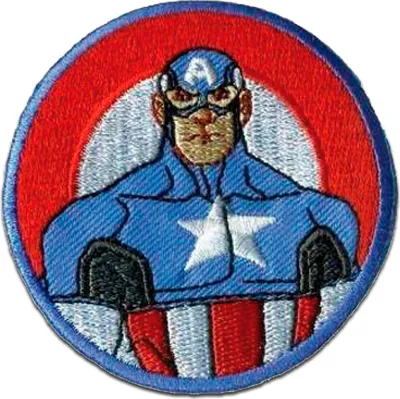 Produktbild von Marvel © Avengers Captain America 2 - Aufnäher, Bügelbild, Aufbügler, Applikationen, Patches, Flicken, Zum Aufbügeln, Größe: 6 x 6 cm