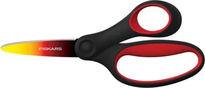 Obrázok produktu pre Fiskars 1067853, Detské, rovný strih, Samostarný, Čierna, Červená, Pravák, 150 mm