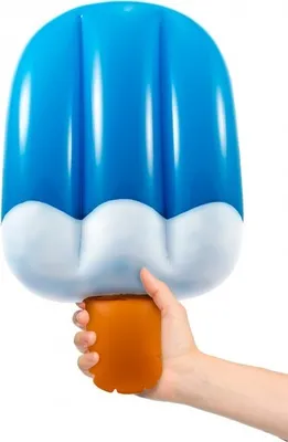 Produktbild von Folat Aufblasbares Wassereis - 50 cm, Kunststoff, Blau, Orange, Weiß