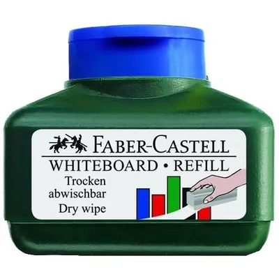 Produktbild von FABER-CASTELL Nachfülltusche für Boardmarker blau