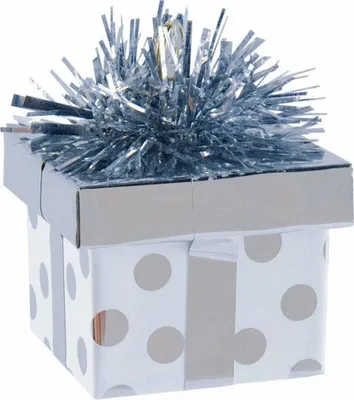 Image de Amscan 114535 Ballon cadeau poids 170 G, Argent
