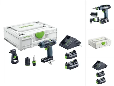 Obrázek produktu pro Festool TXS Li 2.6 akumulátorová sada vrtáků, černá, 576102 (nová sada)