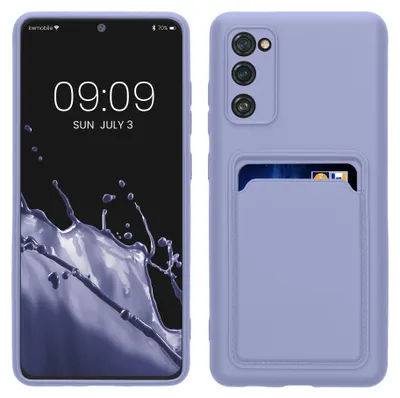 Produktbild von kwmobile Handyhülle für Samsung Galaxy S20 FE Hülle mit Kartenfach - TPU Case - Kabelloses Laden - Schutzhülle Cover in Lavendel