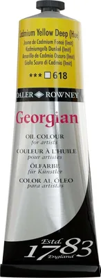 Zdjęcie produktu dla Daler Rowney Georgian Farba olejna Cadmium Yellow Deep Hue 225 ml 1 szt.